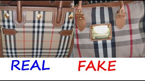 fake vs real burberry bag|how to spot a burberry bag.